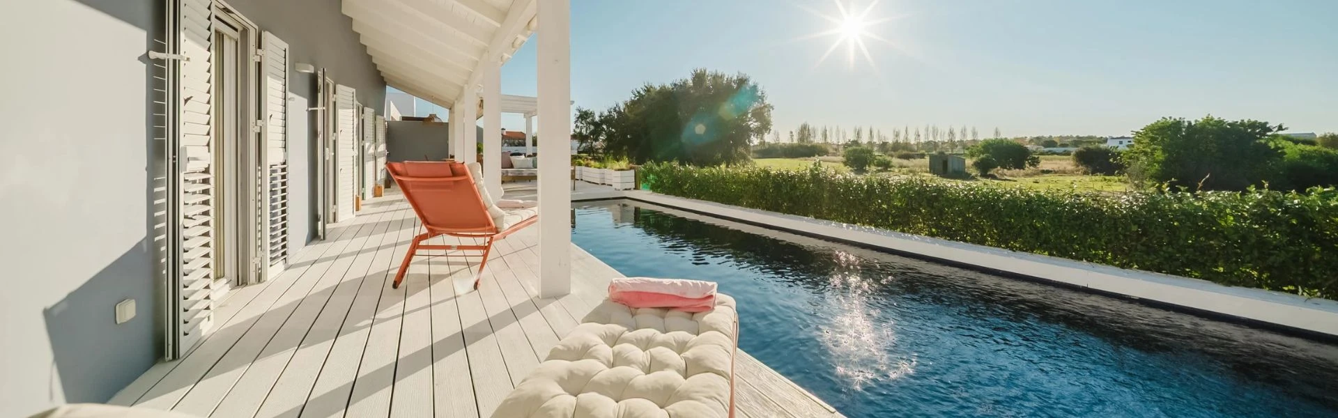 luxury villa rental comporta with swimming pool