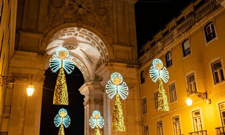 Christmas decoration on Rua Augusta Christmas-portugal.jpg